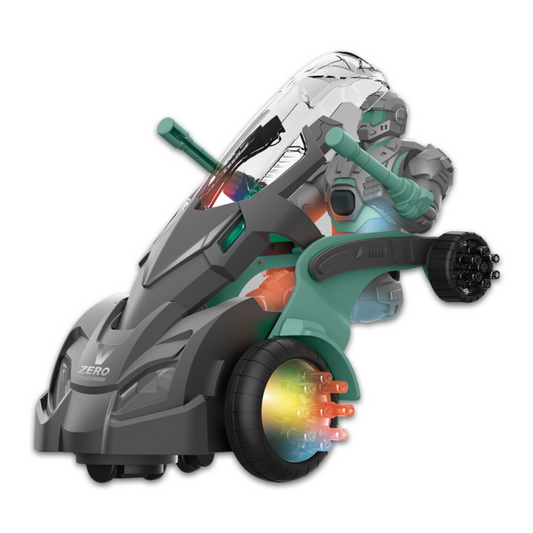 NestyFox Transforming Warrior – 360° Rotating Robot & Police Vehicle