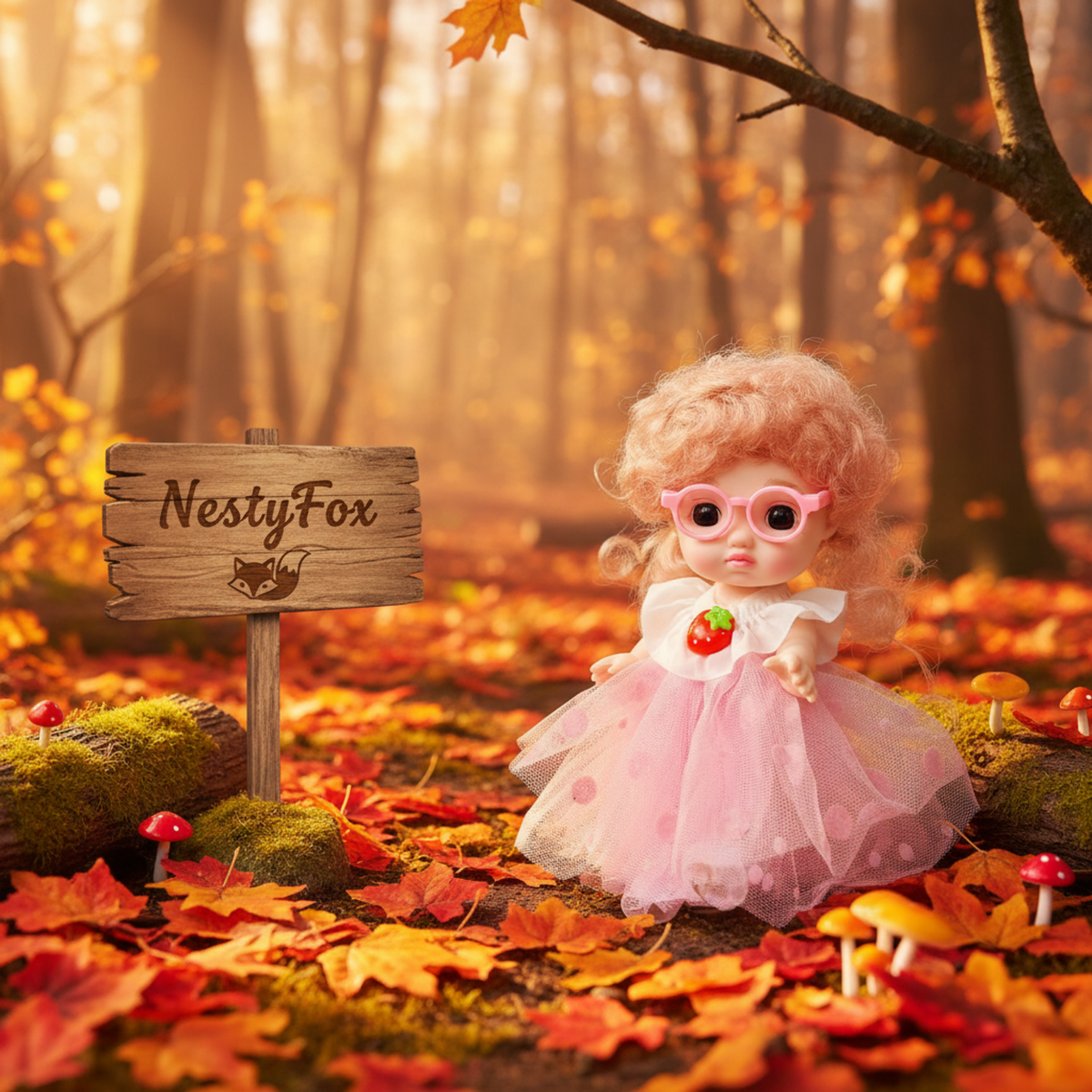 NestyFox Fashion Doll 16 CM for Girls