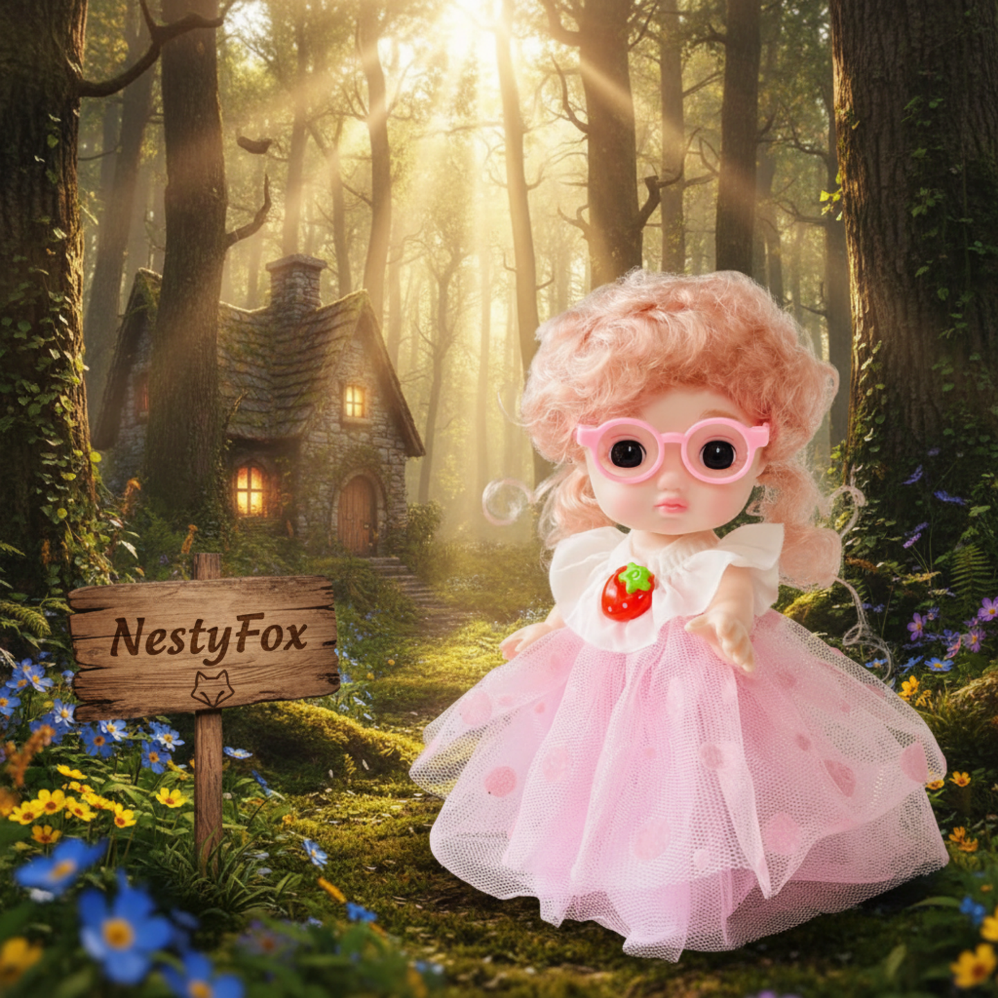 NestyFox Fashion Doll 16 CM for Girls
