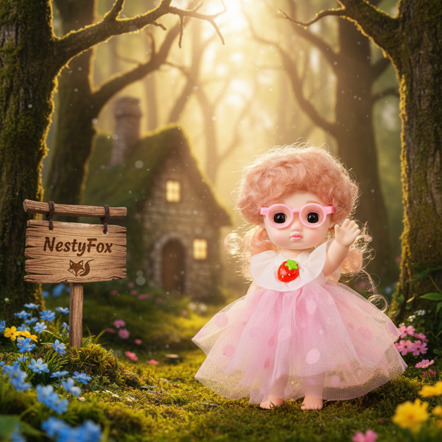 NestyFox Fashion Doll 16 CM for Girls