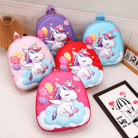 3D Unicorn Cute Eggshell Backpack