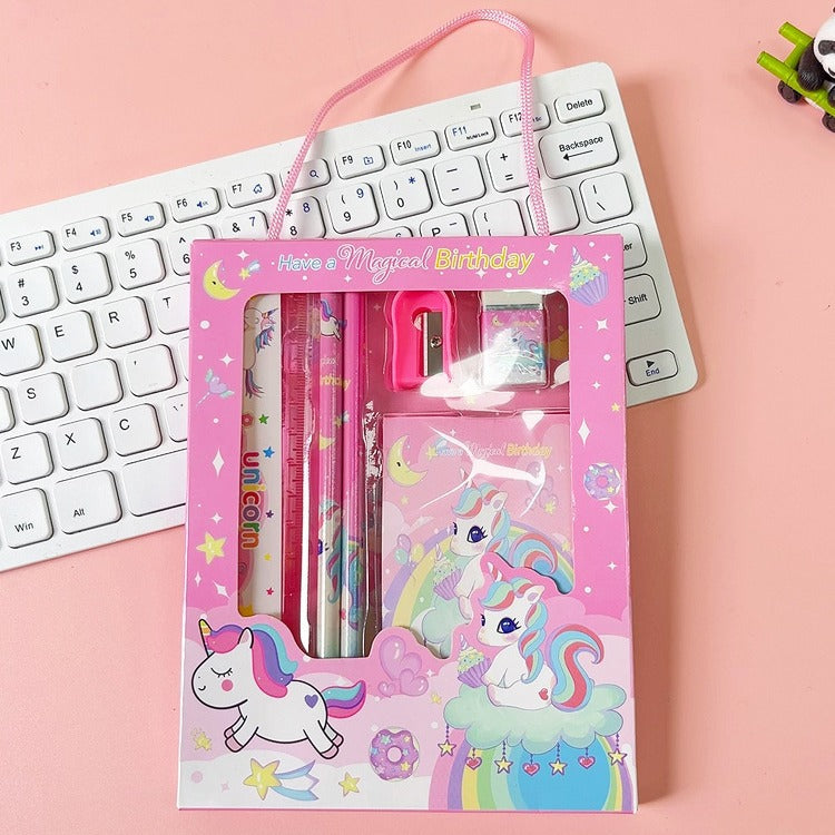 Cartoon Theme Stationery 6 pcs Set