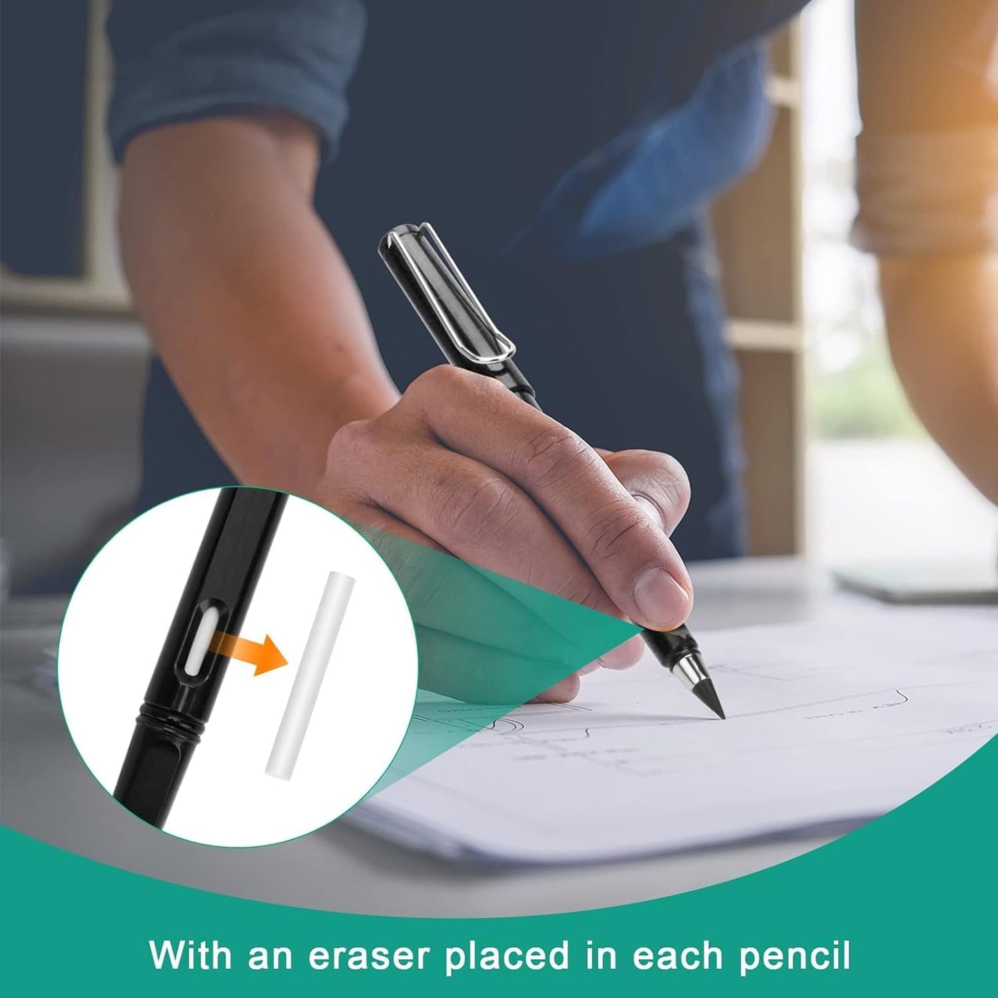 2in1 Inkless Pencil (Pack Of 15)