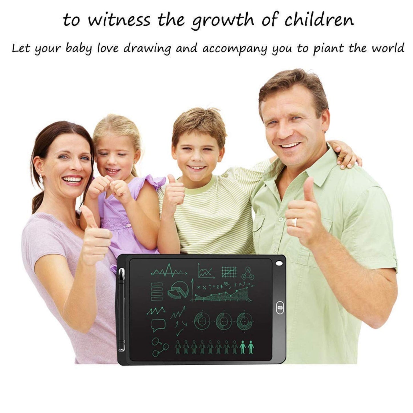 Portable LCD Writing Tablet with Instant Erase