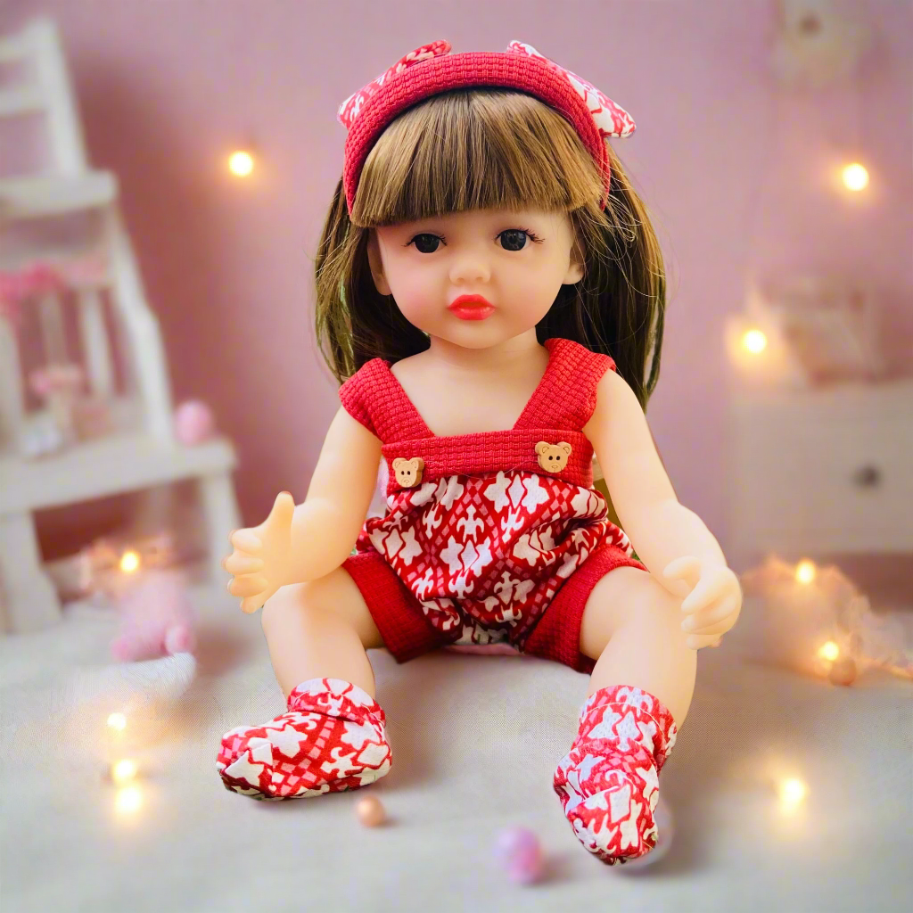 NestyFox 33 cm Realistic Silicone Baby Doll