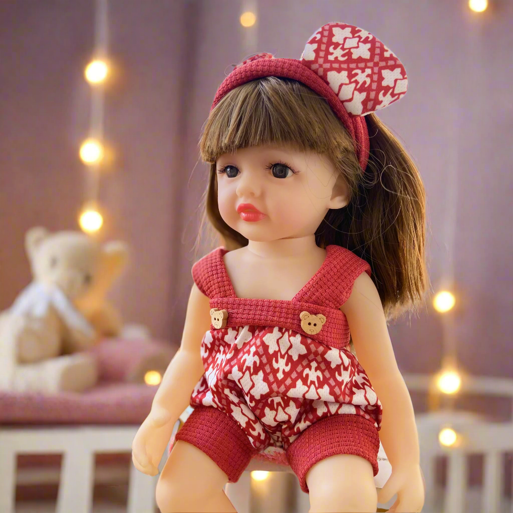 NestyFox 33 cm Realistic Silicone Baby Doll