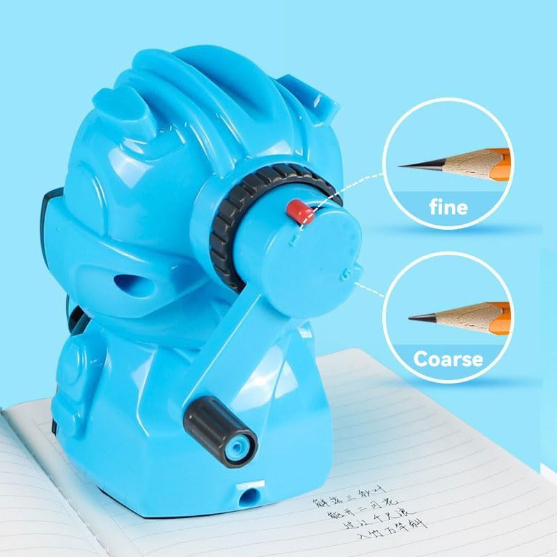 Robot Pencil Sharpener – Set of 3 | Fun Mecha Design for Kids | Adjustable Tip