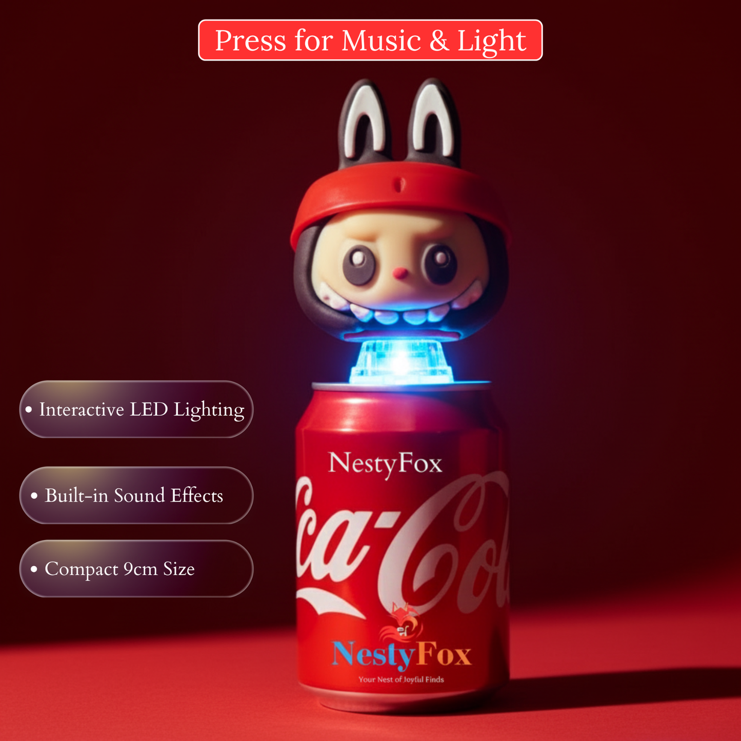 NestyFox 53 cm Realistic Silicone Baby Doll with Sound & Motion For Girls