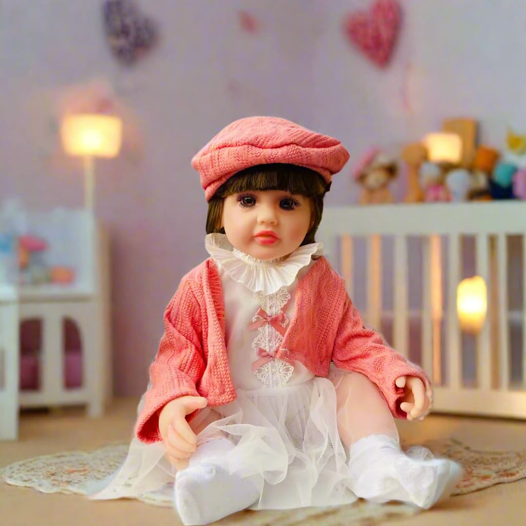 Silicone Baby Doll 55cm – Assorted Dress (No Music)