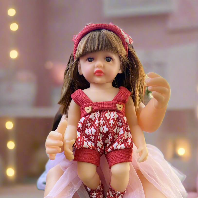 NestyFox 33 cm Realistic Silicone Baby Doll