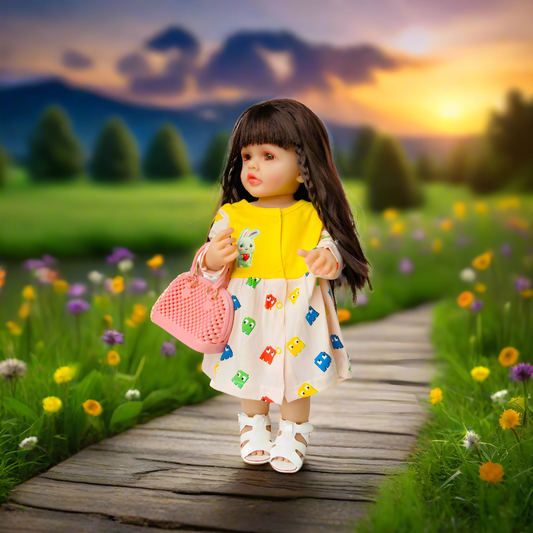 Realistic Silicone Doll Combo with Handbag & Accessories