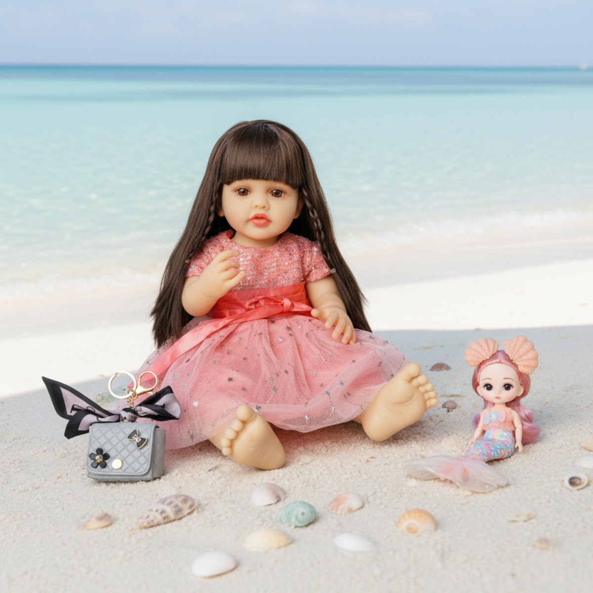 NestyFox Realistic Silicone Reborn Baby Girl Doll | 53cm