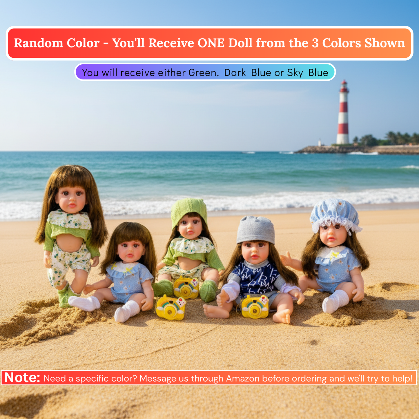 NestyFox 33cm Silicone Doll with Musical Labubu Toy