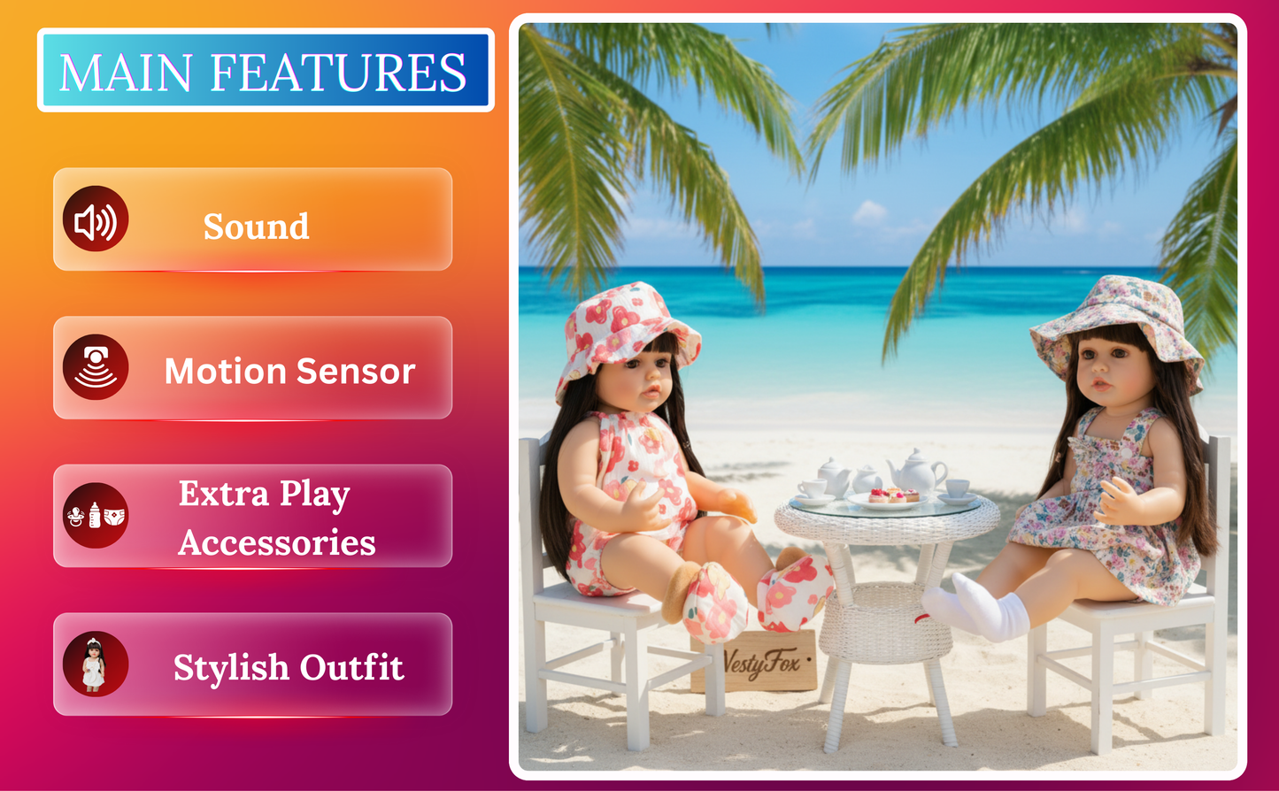 53 cm Premium Silicone Baby Doll Mega Bundle with Accessories - 0 Piece Mega Set