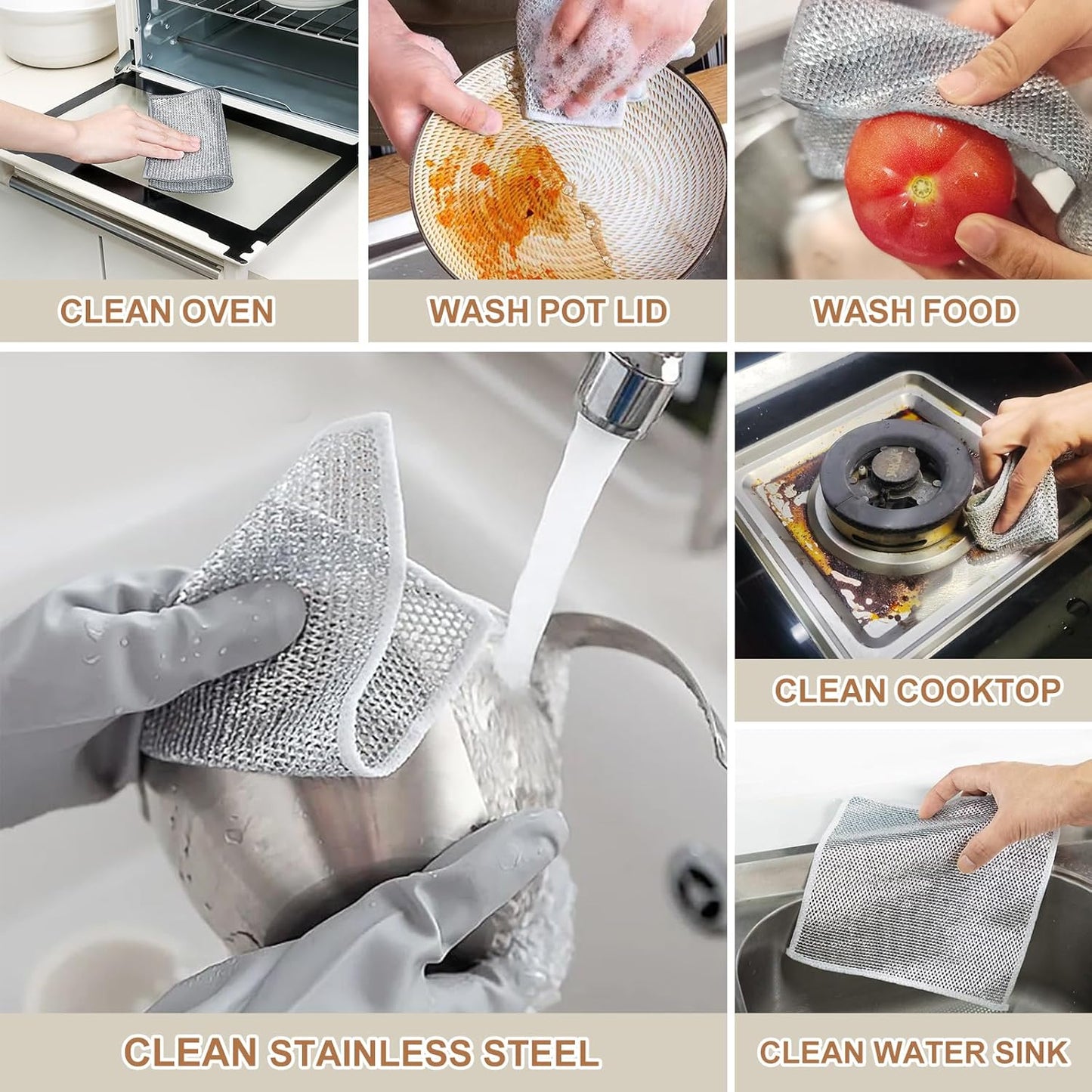 Multipurpose Dishwashing Cloth ( Pack Of 15 )