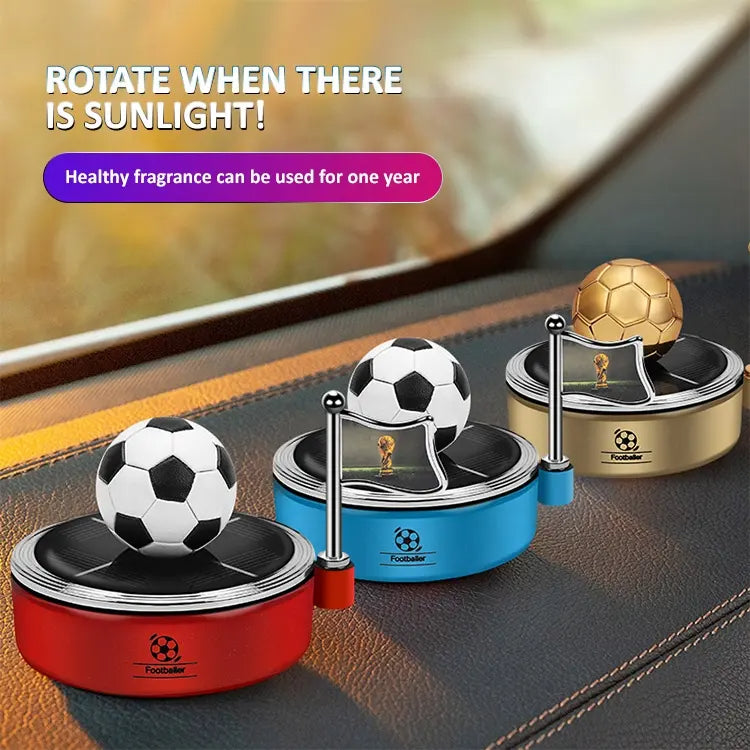 Solar Car Dashboard Rotating Purifier Football