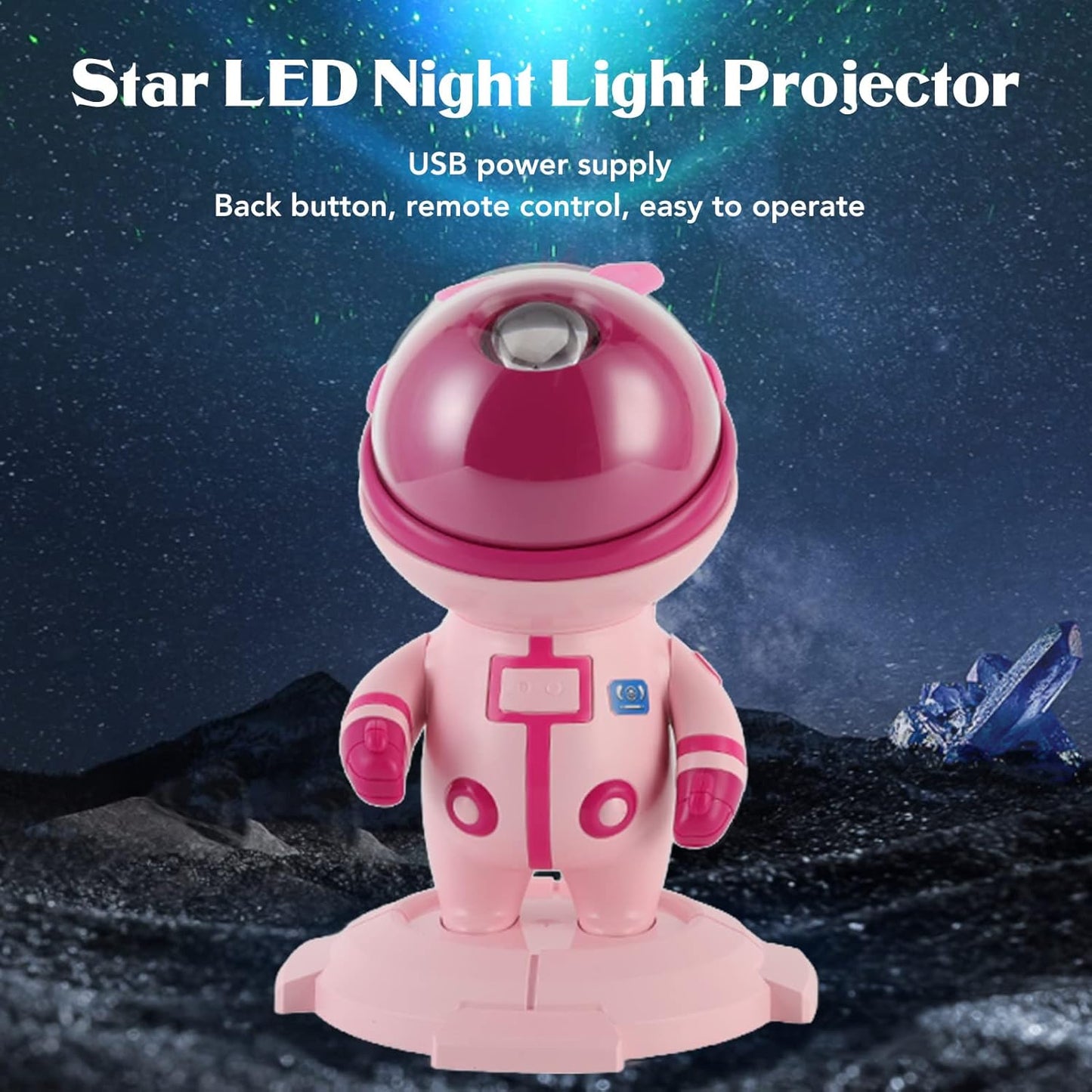 Star Projector Light – Stars and Nebula for a Relaxing Atmosphere High Definition Star Projector Light for Bedroom (Pink)