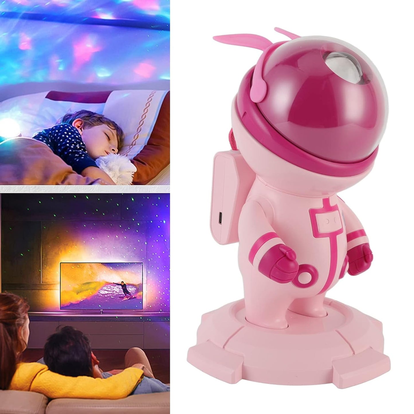 Star Projector Light – Stars and Nebula for a Relaxing Atmosphere High Definition Star Projector Light for Bedroom (Pink)