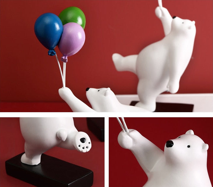 Flying Balloon Polar Bear