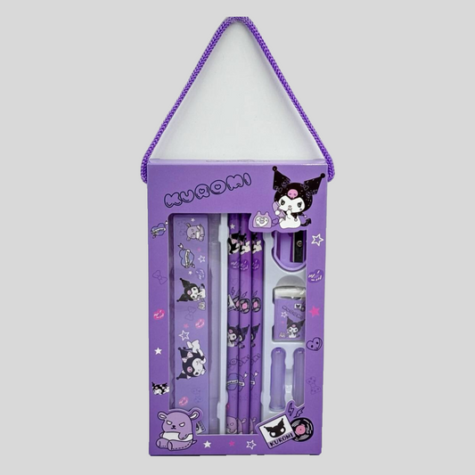 Kuromi Stationery Set of 2 - Pencil Kit for Girls/Boys