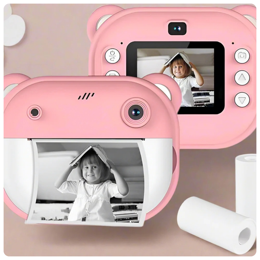 Instant Print Camera, 1080P Thermal Printing 2-Inch HD Screen