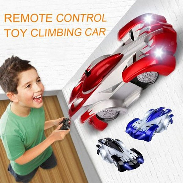 Wall Climbing Car With Led Lights 360 Degree Rotating Stunt Toys