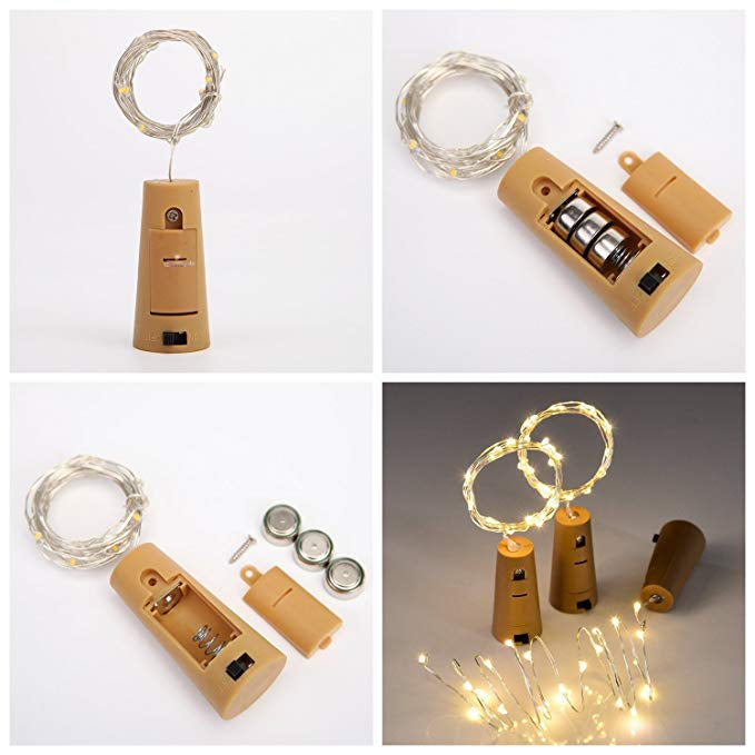 Warm White Cork LED For Decoration (Pack Of 10)