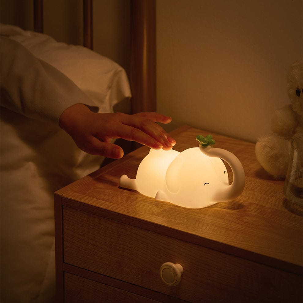 Cute  Elephant Silicon Touch Lamp - USB Chargeable