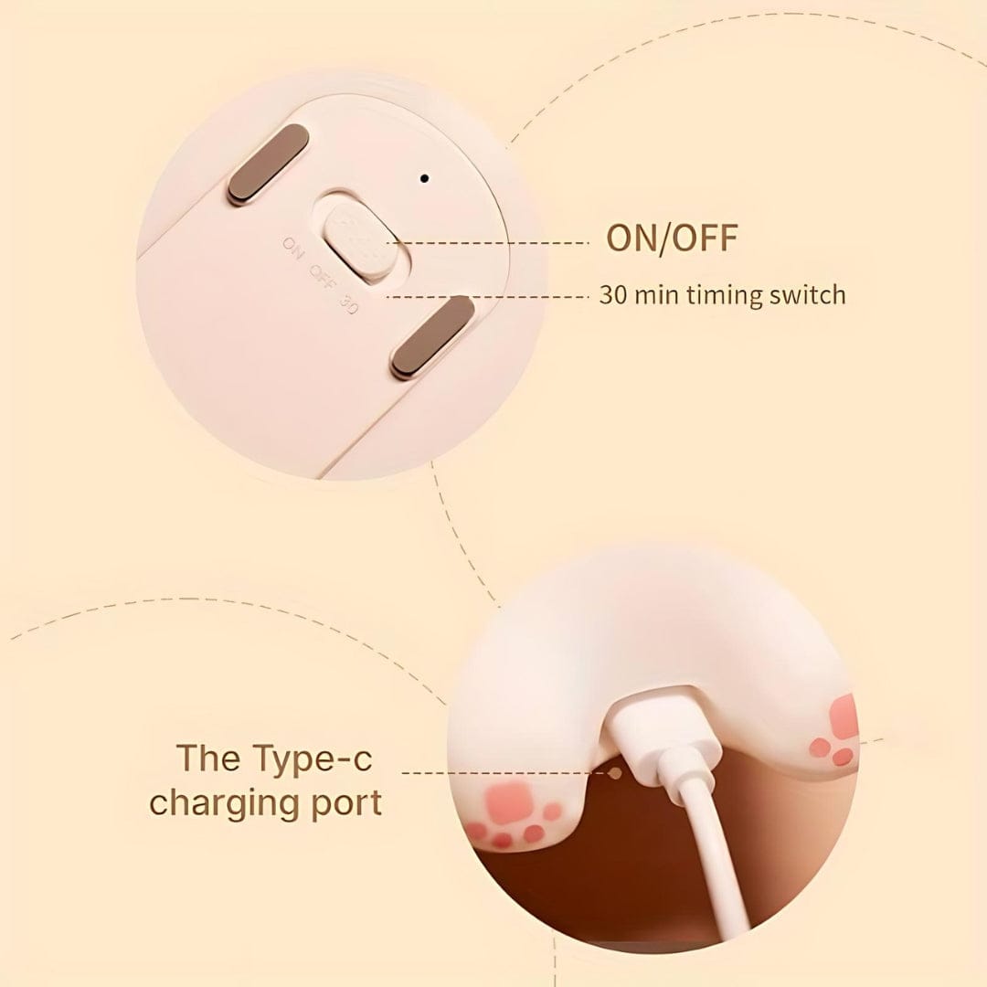 Cute Big Face Rabbit  Silicon 3D Touch Lamp