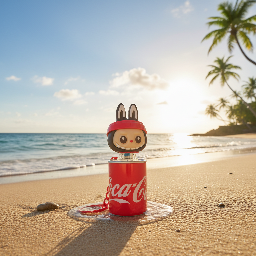 NestyFox - Labubu Cola Can Bunny Toy – Light & Music Figure