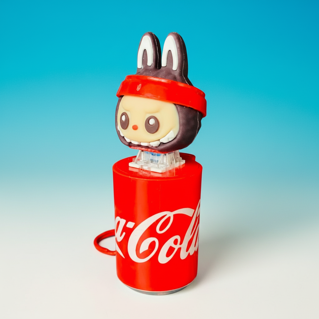 NestyFox - Labubu Cola Can Bunny Toy – Light & Music Figure