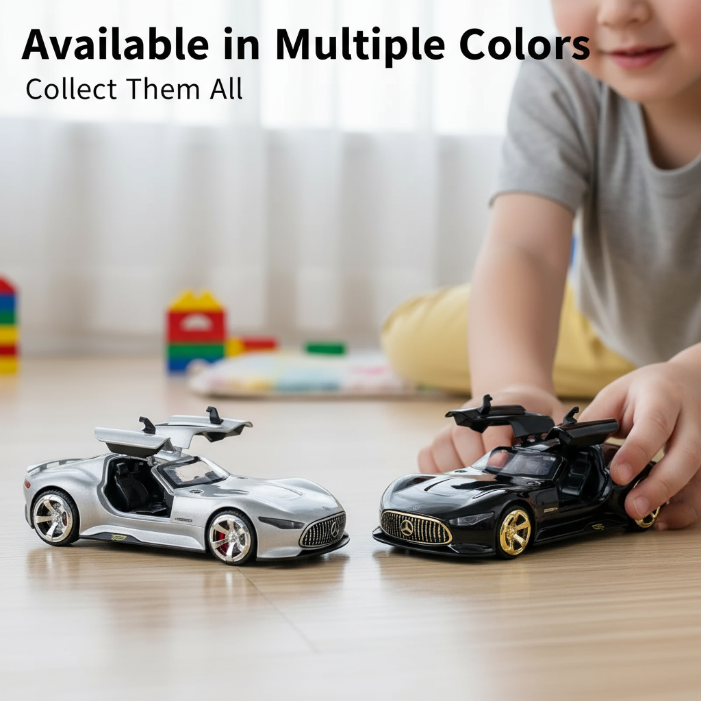 NestyFox CHE ZHI Mercedes AMG Die-Cast Model Car – Alloy Body, Sound & Light Effects