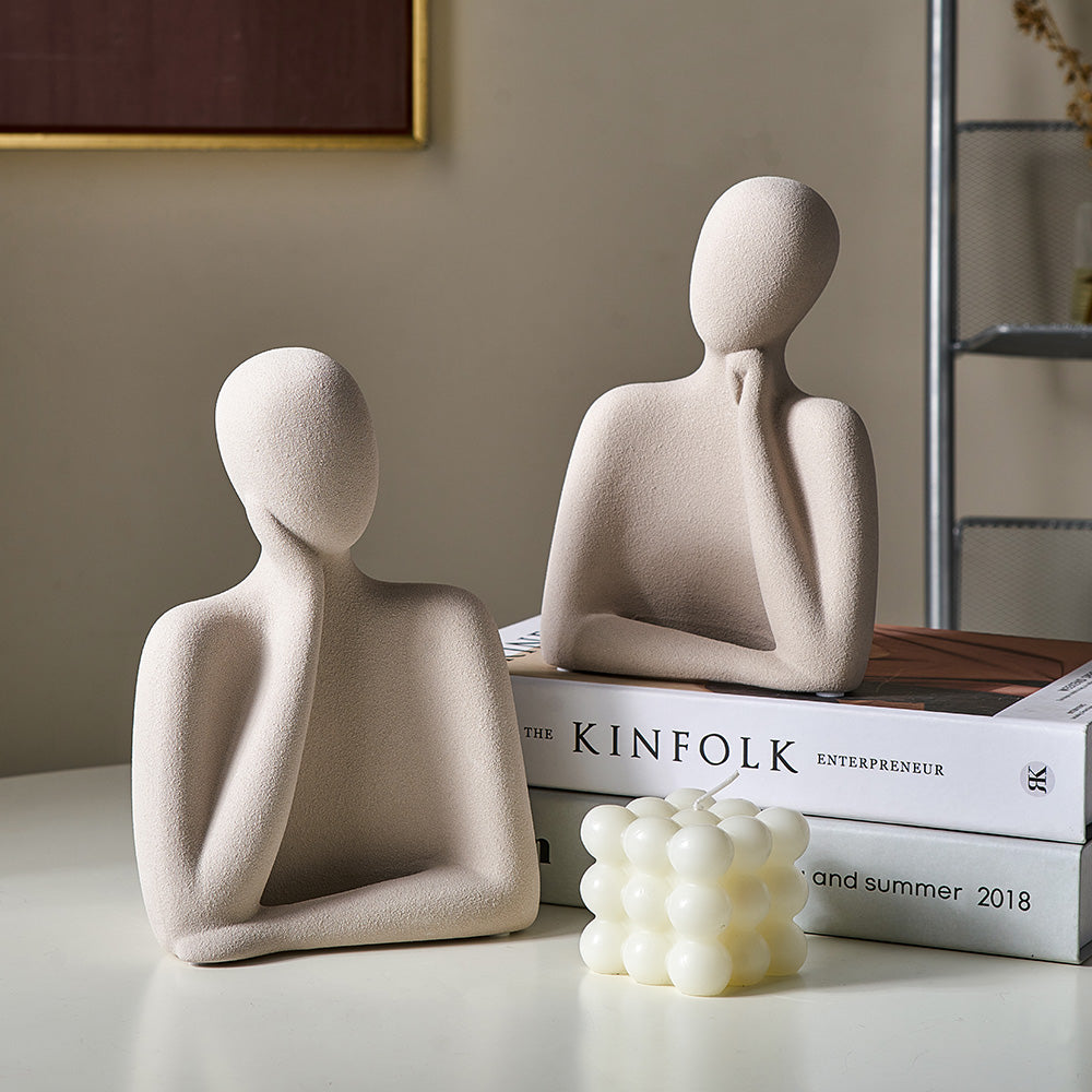 Ceramic Abstract Family of Three