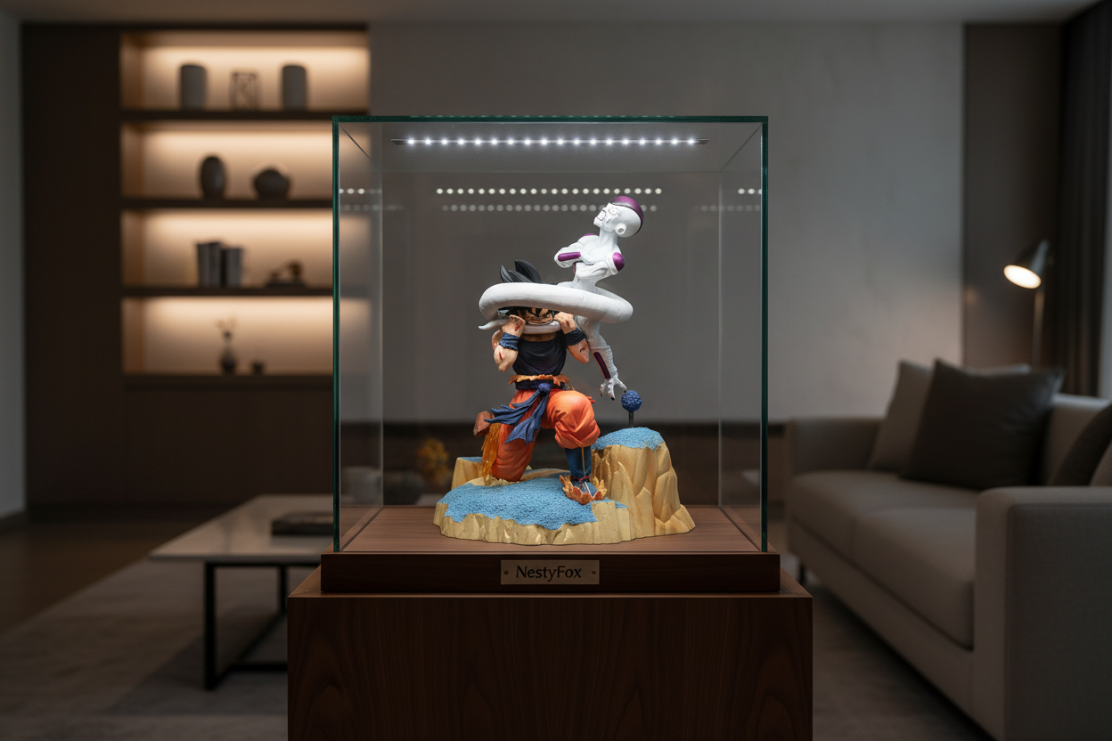 DBZ Figure in Display Cabinet