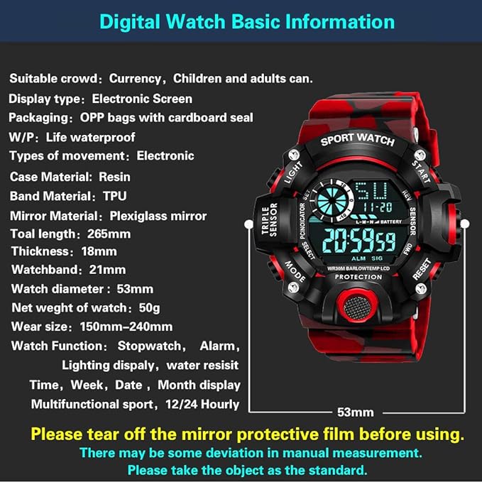 Digital Sports Watch for Men & Boys - Dehradun Deals HubDigital Watch