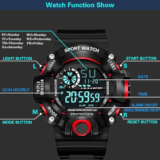 Digital Sports Watch for Men & Boys - Dehradun Deals HubDigital Watch