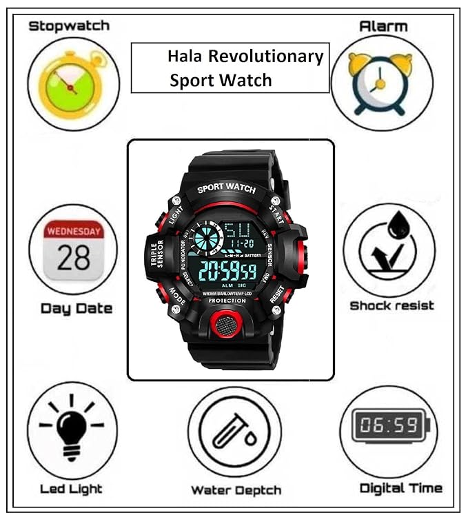 Digital Sports Watch for Men & Boys - Dehradun Deals HubDigital Watch