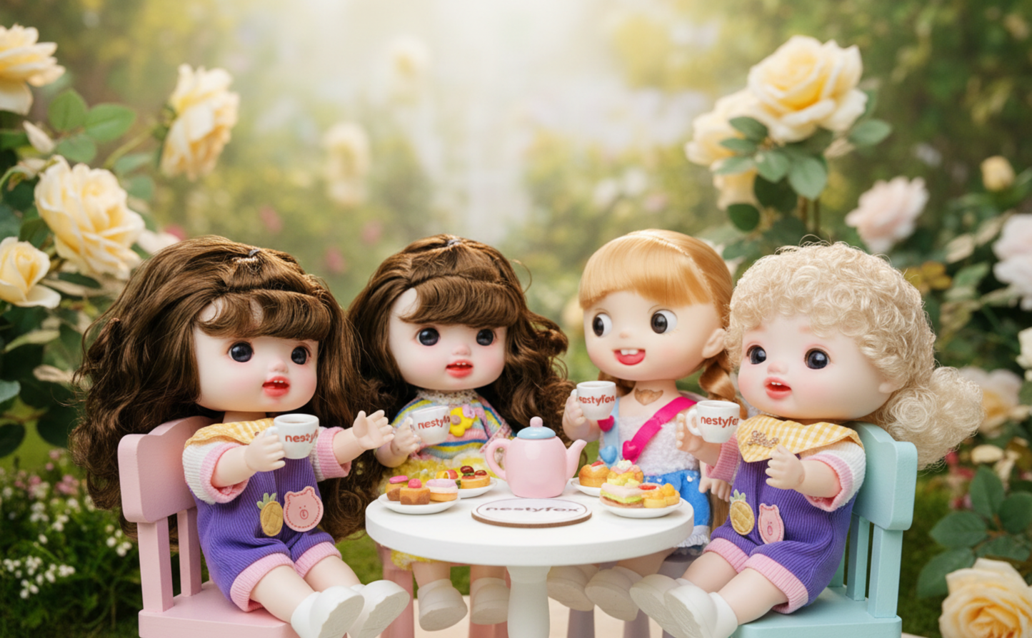 Reborn Silicone Doll with Keychain Doll & Surprise Gift Set