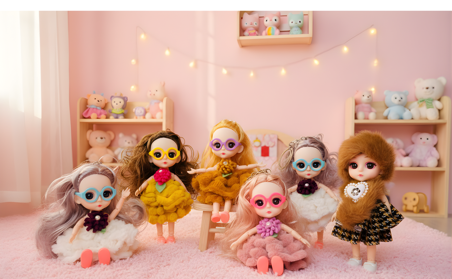 55cm AI Talking Silicone Baby Doll Set with 3 Mini Dolls