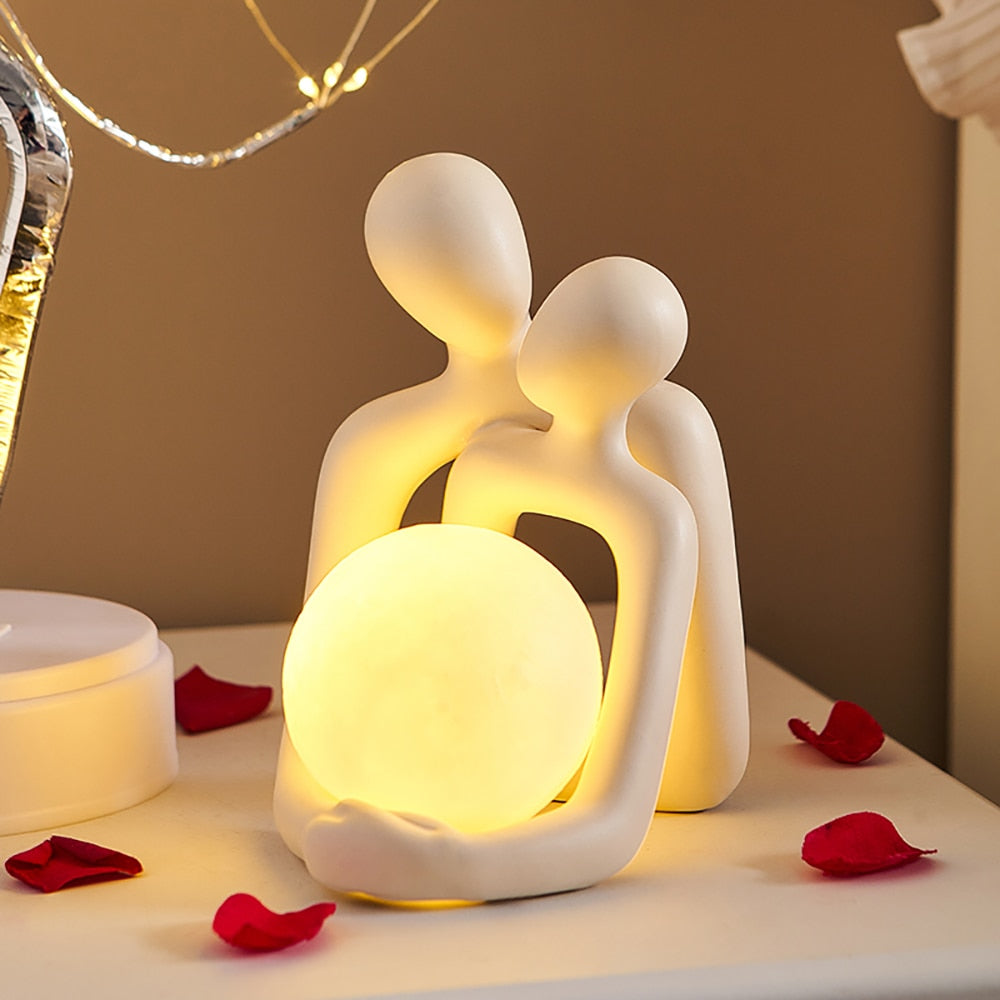 Abstract Lover Table Lamp