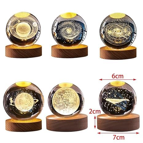 Galaxy Crystal Ball Night Light - Dehradun Deals HubNight Lights