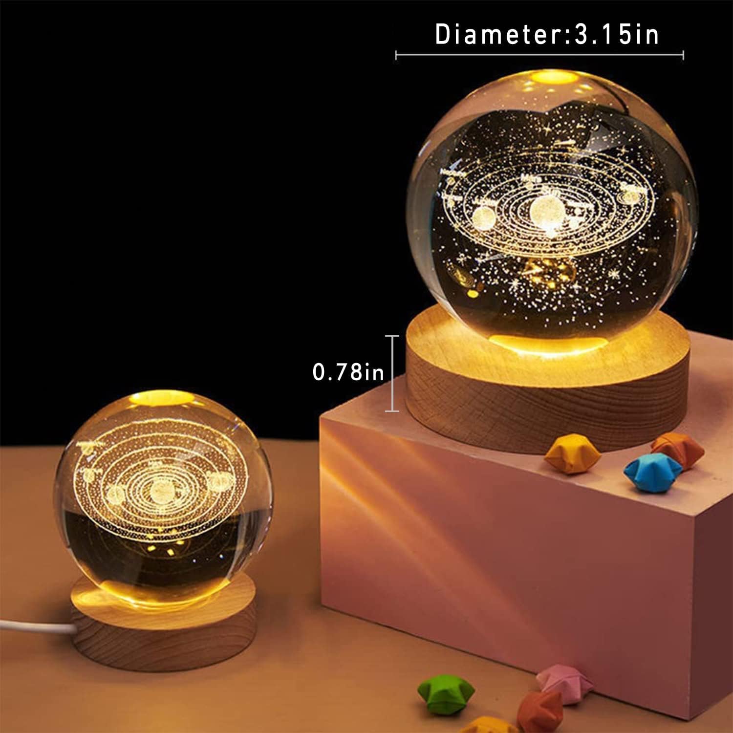 Galaxy Crystal Ball Night Light - Dehradun Deals HubNight Lights