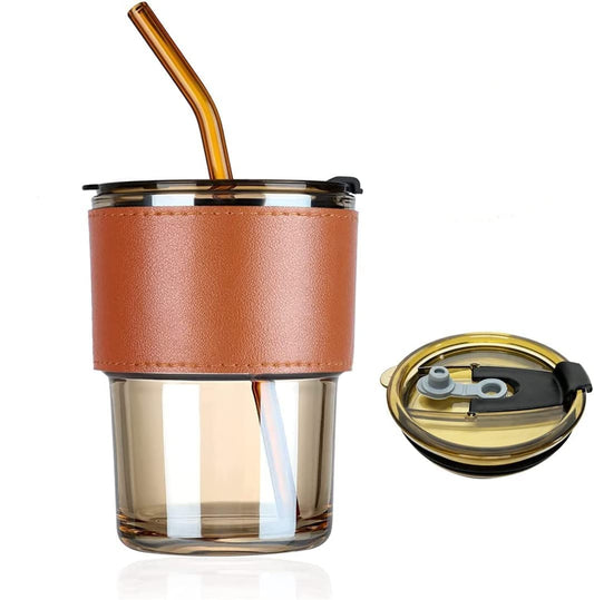 Glass Coffee Mug with Sipper and Leakproof - Dehradun Deals HubCoffee Mug