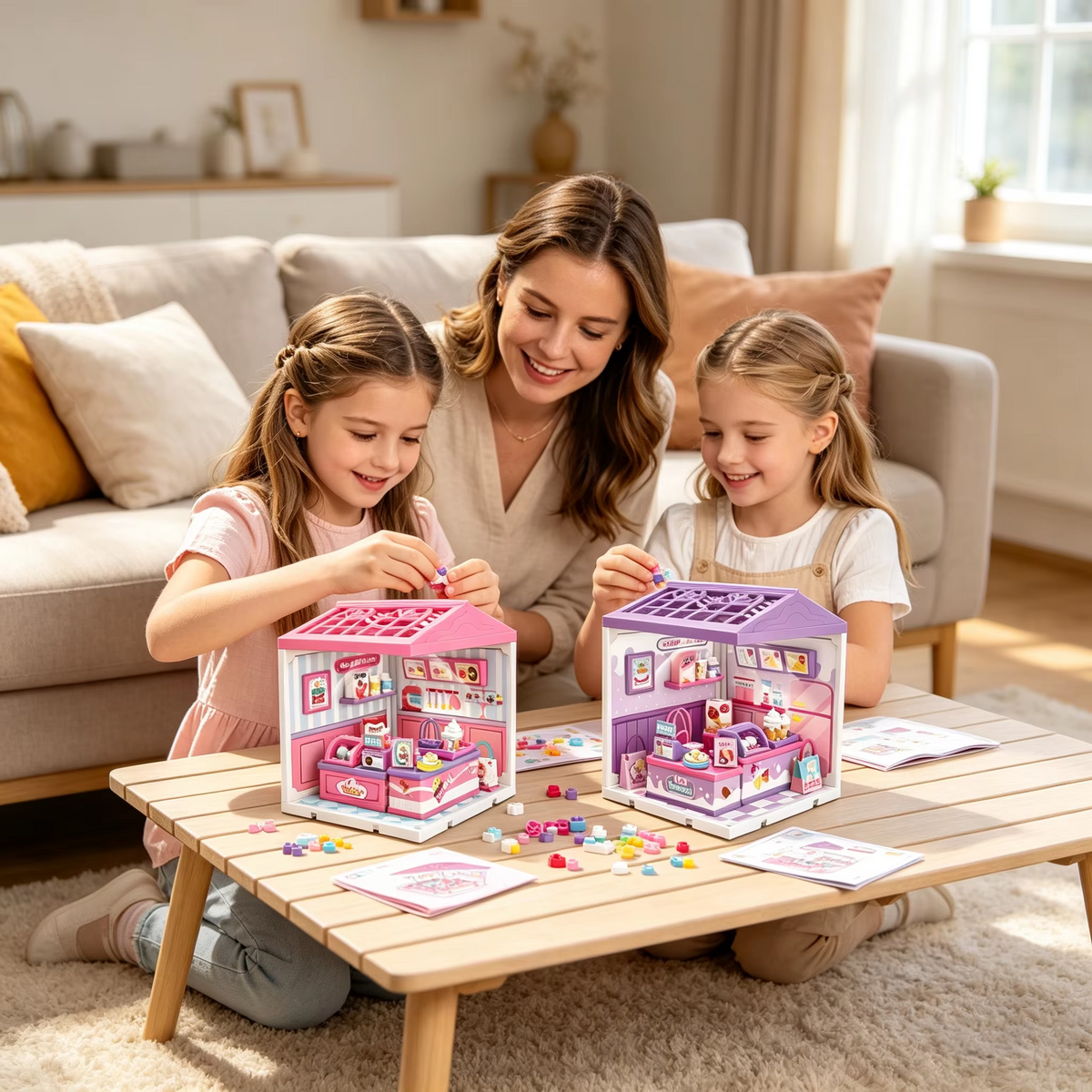 DIY mini ice cream shop playhouse with dimensions