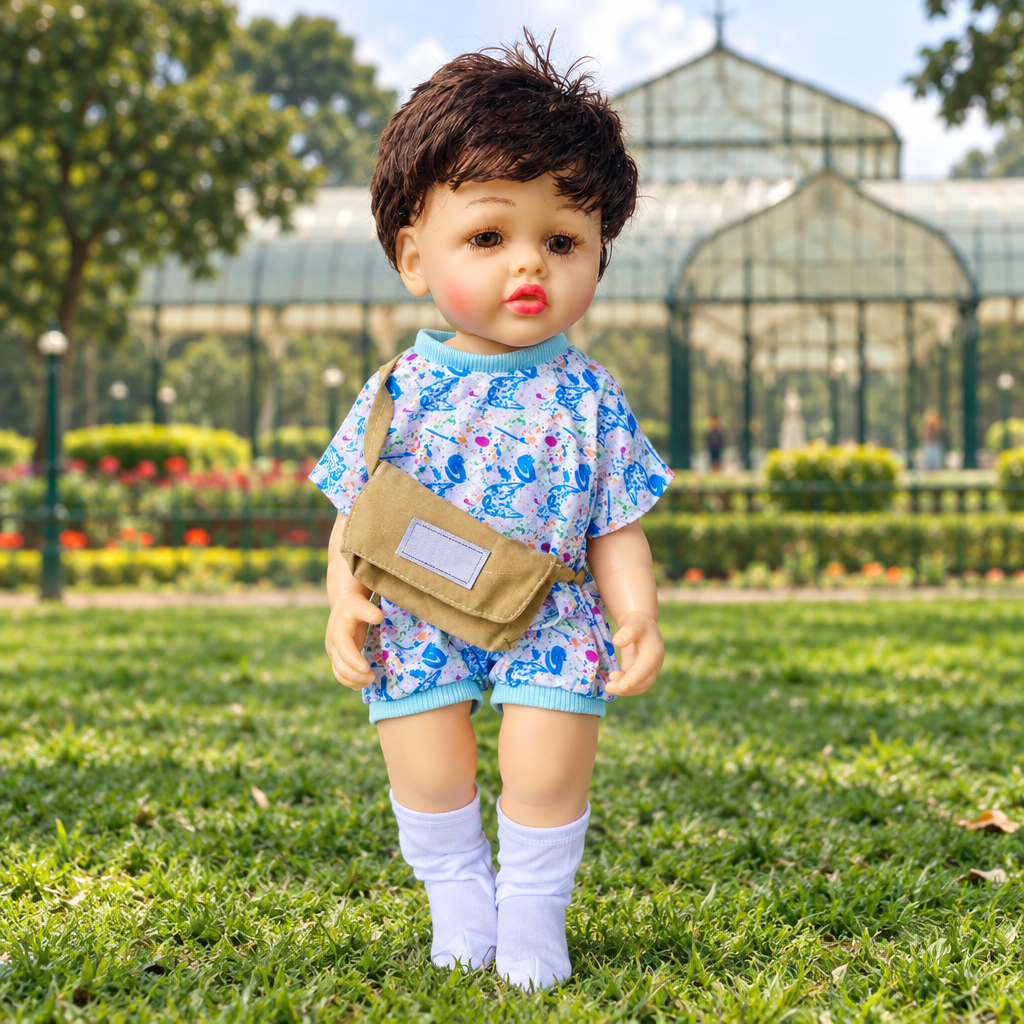 Reborn baby boy doll at Lalbagh garden Bangalore