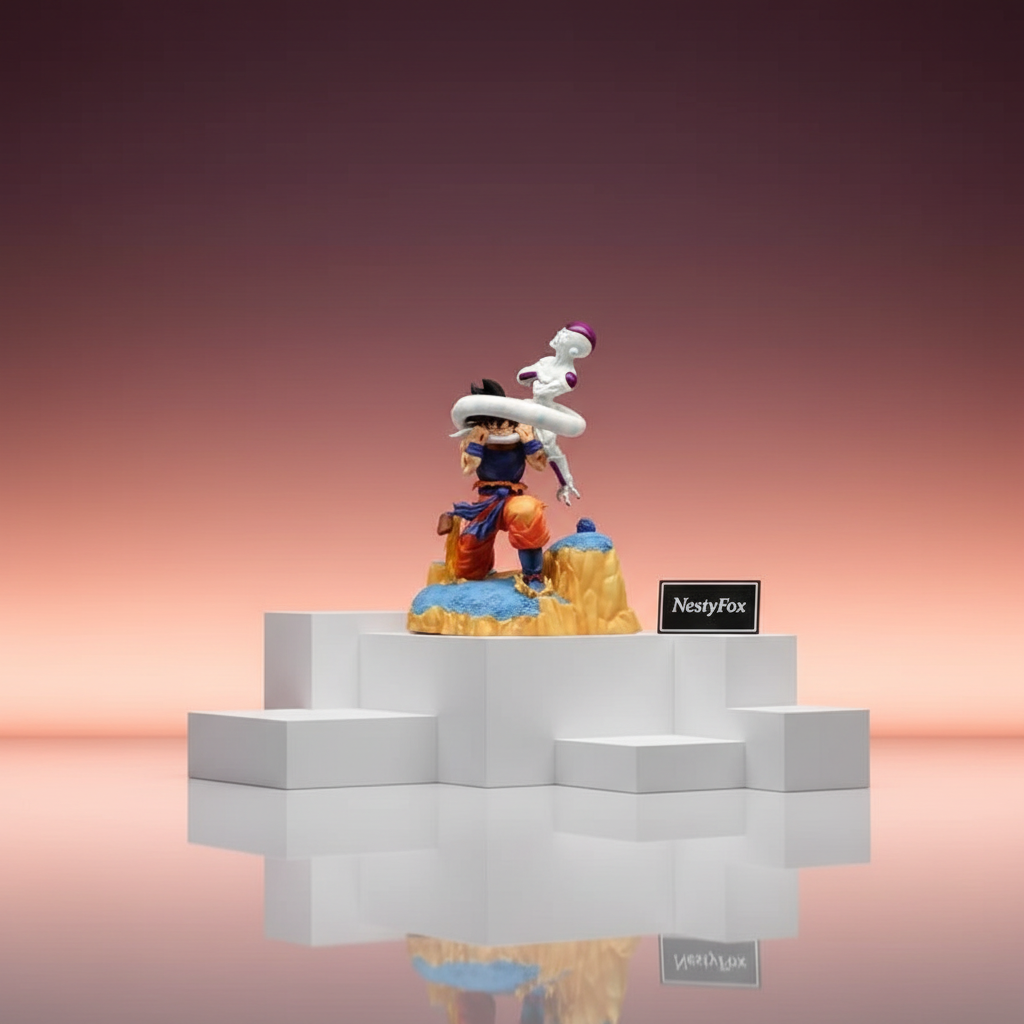 Goku vs Frieza - Burgundy Coral Gradient