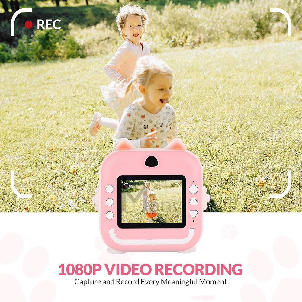 Instant Print Camera for Kids, 48 MP Photo & 1080P HD Video Recoding - Dehradun Deals HubInstant Print Camera