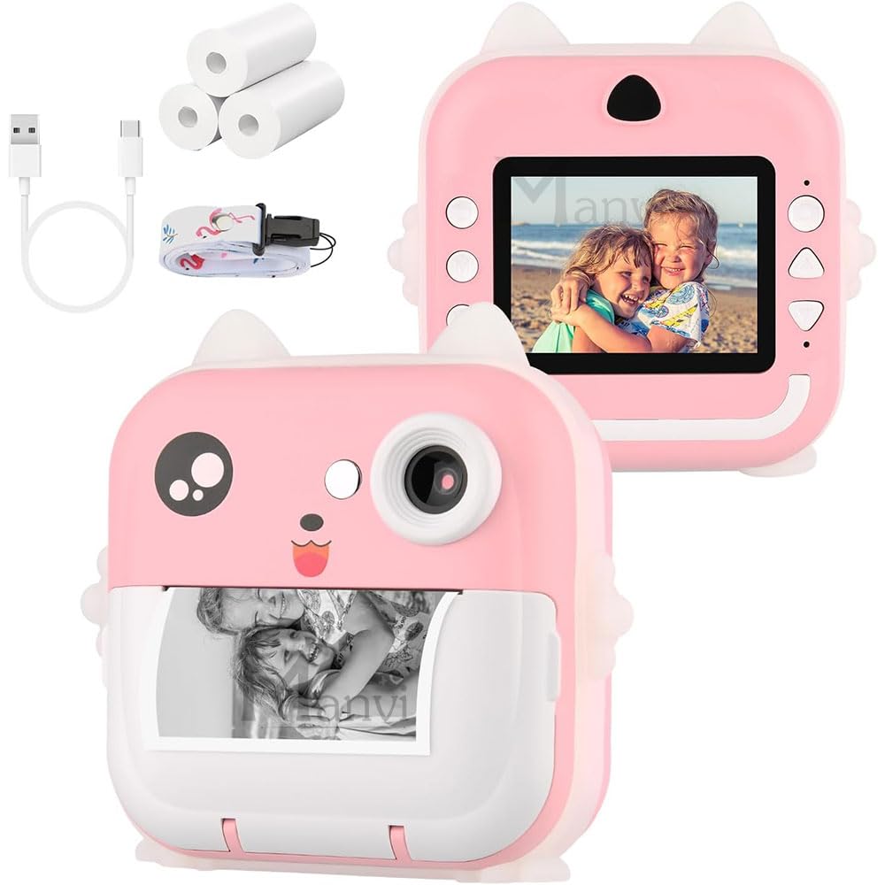 Instant Print Camera for Kids, 48 MP Photo & 1080P HD Video Recoding - Dehradun Deals HubInstant Print Camera