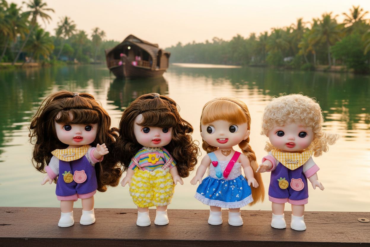 Reborn Silicone Doll with Keychain Doll & Surprise Gift Set