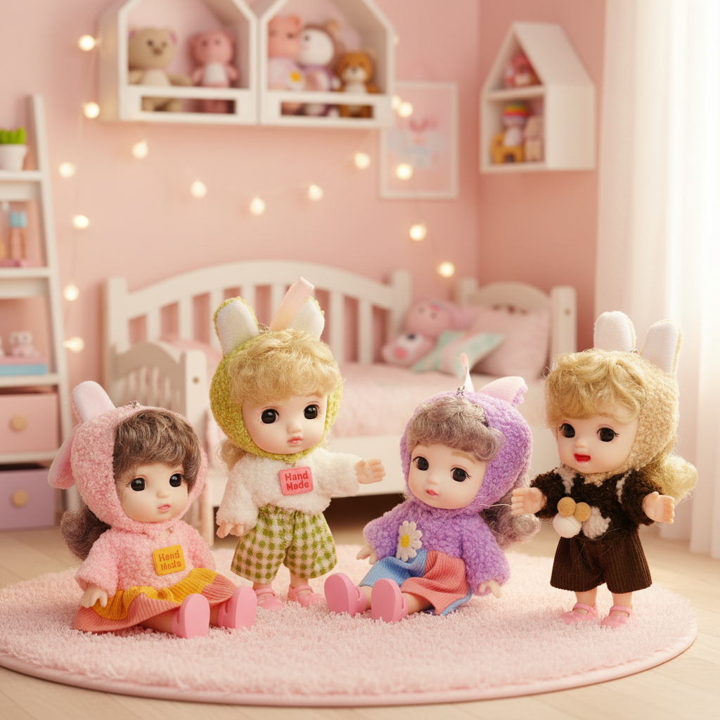 NestyFox 55 cm Realistic Silicone Baby Doll – Lifelike Reborn Doll with Dress & Accessories